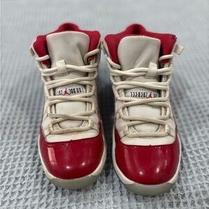 Jordan 11 white and red size 1.5